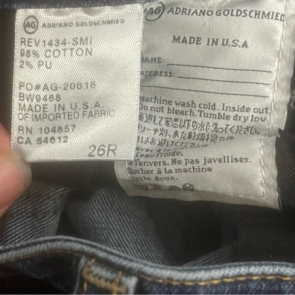 AG Jeans Prima Mid-Rise Cigarette Size 26R - Picture 2 of 4